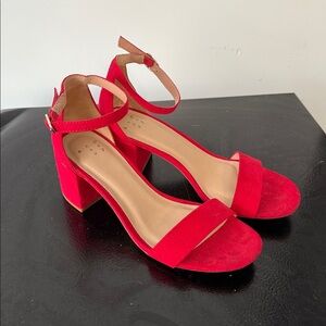 a new day Red Women's Block Heels